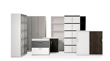 container and cabinets