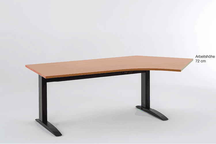 exemplary height adjustment of a design program 2 table